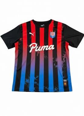 Puma Leones Negros UdeG Jersey Men L #10 Black Red Blue Soccer Shirt